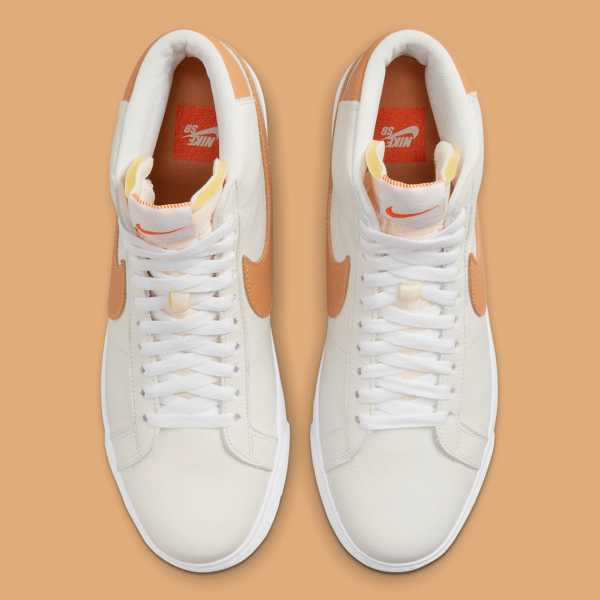 Giày Nike SB Zoom Blazer 'White Orange' DM0587-100 - Hình ảnh 4