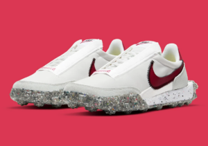 Alternative view of Giày Nike Waffle Racer Crater 'Summit White Red' CT1983-103