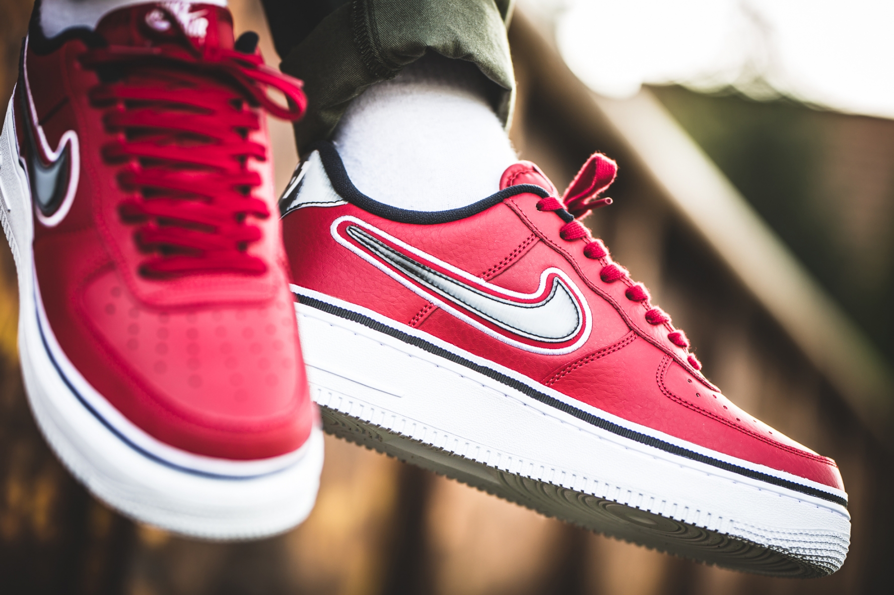 Giày Nike Air Force 1 '07 LV8 Sport NBA 'Gym Red' AJ7748-600 - Ảnh 5