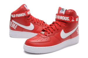 Giay Nike x Supreme Air Force 1 High 'World Famous Red' 698696-610