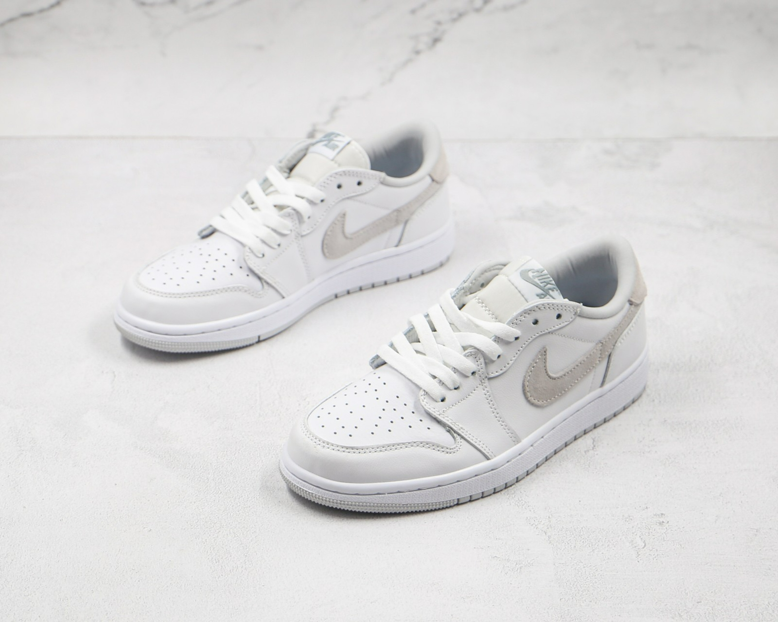 Giày Nike Air Jordan 1 Retro Low OG GS 'Neutral Grey' 2021 CZ0858-100 - Ảnh 13