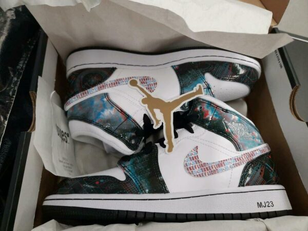 Giày Nike Air Jordan 1 Mid SE GS 'Take Flight' BQ6931-114 - Hình ảnh 5