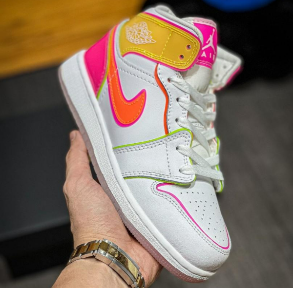 Giày Nike Air Jordan 1 Mid SE GS 'Edge Glow' CV4611-100 - Hình ảnh 10