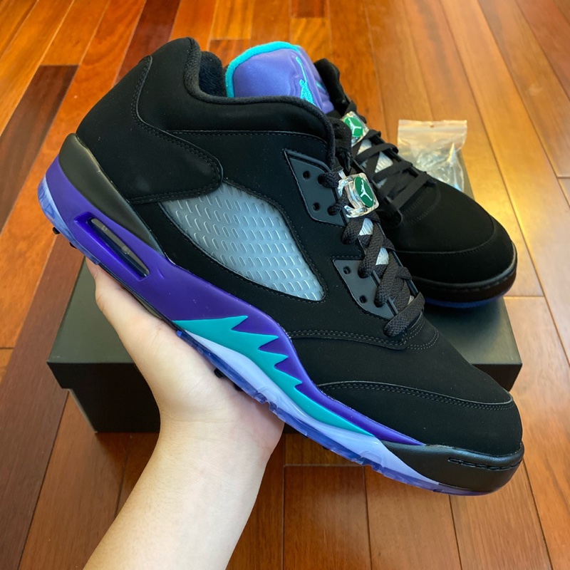 Giày Golf Nike Air Jordan 5 Low Golf 'Black Grape' CU4523-001 - Ảnh 3