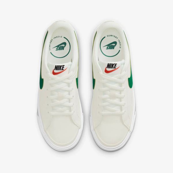 Giày Nike Court Legacy GS 'Sail Green Noise' DA5380-108 - Hình ảnh 3