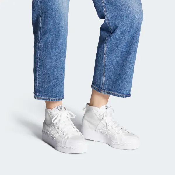 Giày Adidas Nizza Platform Mid Shoes White FY2782 - Hình ảnh 2