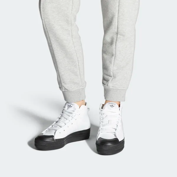 Giày Adidas Wmns Nizza RF Platform Mid 'White Black' FY7606 - Hình ảnh 5