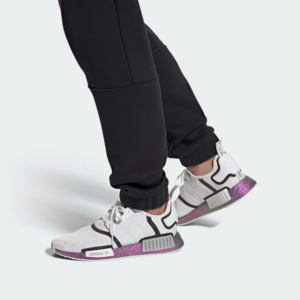 Alternative view of Giày Adidas NMD_R1 'White Tech Purple' FZ0035