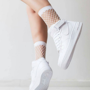 Alternative view of Giày Nike Wmns Air Force 1 Mid 07 Leather 'Triple White' 366731-100