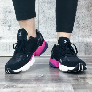 Alternative view of Giày Adidas Wmns Falcon 'Black Shock Pink' CG6219