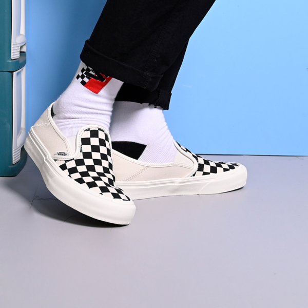 Giày Vans Eco Theory SlipL-On SF 'Black Checkerboard' VN0A3MVD42E - Hình ảnh 2