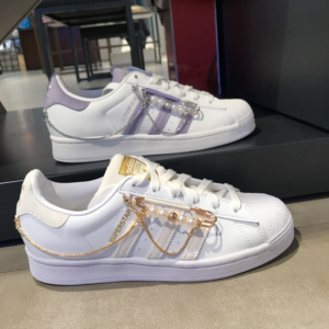 Giay Adidas Superstar Cloud White 'Off White Gold Metallic' GZ3386