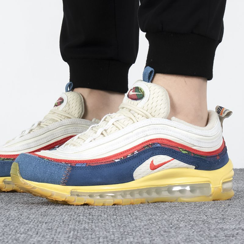 Giày Nike Air Max 97 'Coconut Milk Fossil Denim Red' DV1486-162