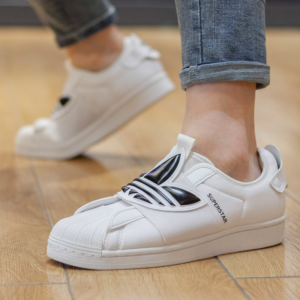 Alternative view of Giày Adidas Superstar Slip On 'Trefoil Band White Black' GZ8399