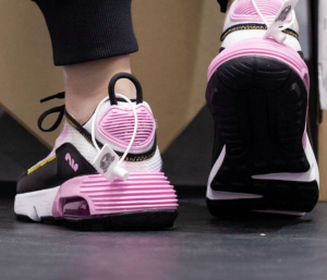 Alternative view of Giày Nike Wmns Air Max 2090 GS 'White Light Arctic Pink' CJ4066-104