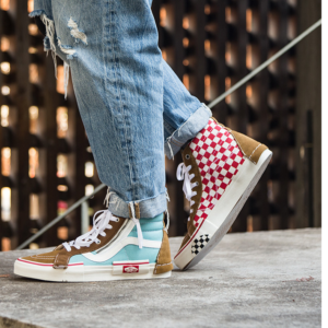Alternative view of Giày Vans Sk8-Hi Reissue Cap Brown Blue VN0A3WM1602