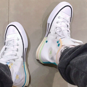 Giay Converse Chuck 70 High 'White Pack Chambray Blue' 171179C