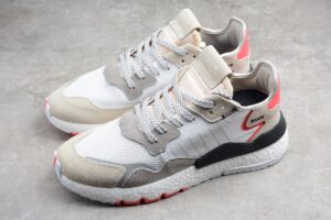 Alternative view of Giày Adidas Nite Jogger 'White Shock Red' F34123