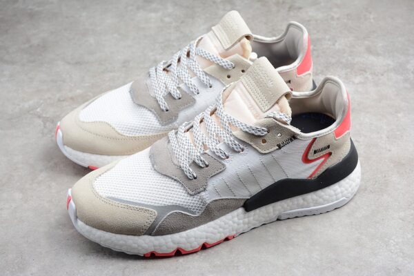 Giày Adidas Nite Jogger 'White Shock Red' F34123 - Hình ảnh 2