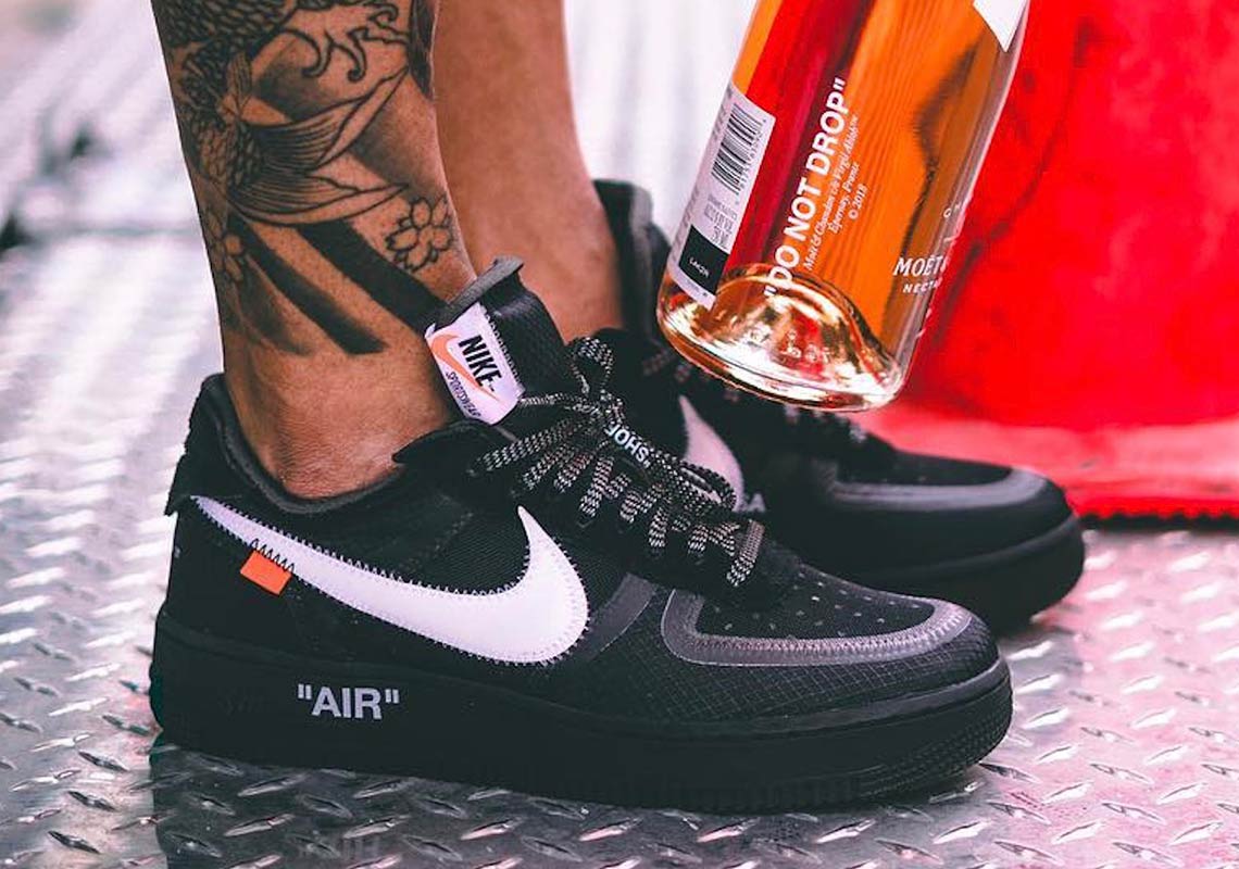 Giày Off-White X Nike Air Force 1 Low Black Ao4606-001 - Authentic-Shoes