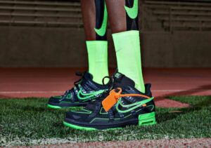 Alternative view of Giày Nike Air Rubber Dunk Off-White 'Green Strike' CU6015-001