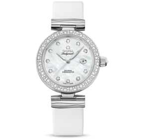 Đồng Hồ Omega De Ville Ladymatic 'White' 425-37-34-20-55-002