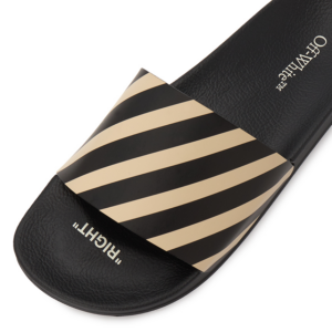 Dep Off White Diag Slider 'Black' OMIC011C-99MAT002-1061