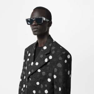 Kinh Louis Vuitton x YK 1.1 Millionaires Painted Dots Sunglasses 'Black Grey' Z1904E