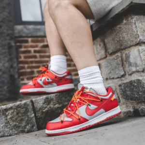 Alternative view of Giày Nike Off-White x Dunk Low 'University Red' CT0856-600