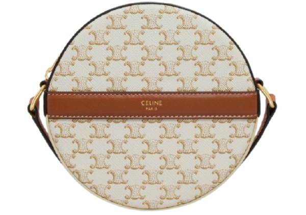 Túi Celine Round Purse On Strap 'White Tan' 10G342CAM-01TA