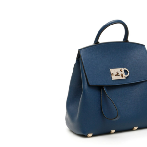 Alternative view of Balo Salvatore Ferragamo Travel Studio Leather 'Blue' 21H718-716800