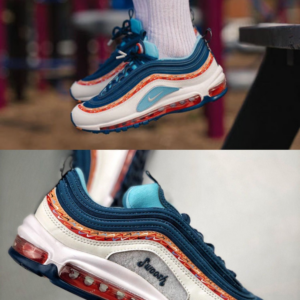 Alternative view of Giày Nike Air Max 97 GS 'Swoosh Chain' CQ4818-400