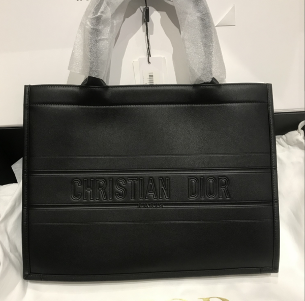 Túi Dior Medium Book Tote 'Black Calfskin' M1296ZGSB-M900 - Hình ảnh 5