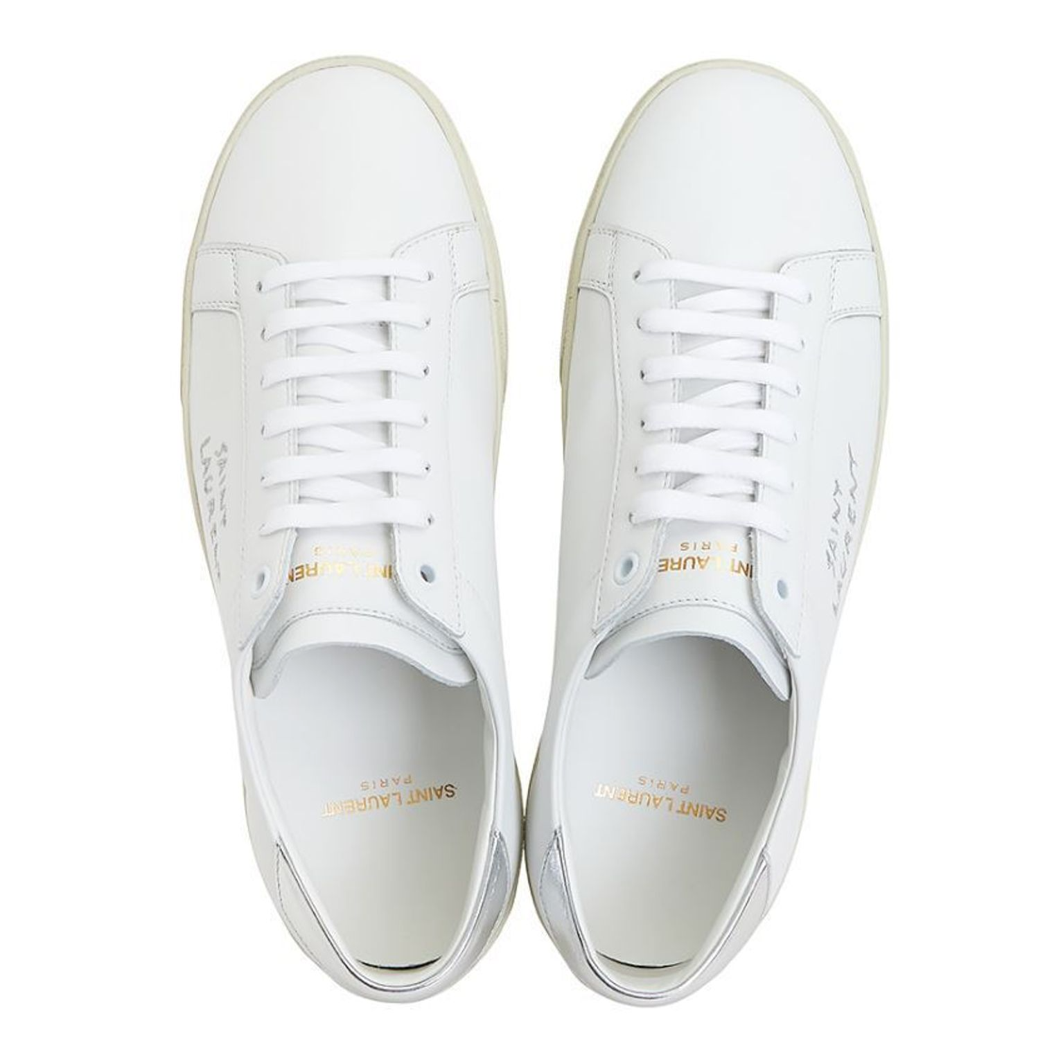 Giày Saint Laurent Court Classic Sl06 Embroidered White 611352 00na0 9085 Authentic Shoes 8773