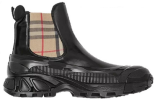 Giày Burberry Vintage Check Detail Coated Canvas Chelsea Boots 80218011