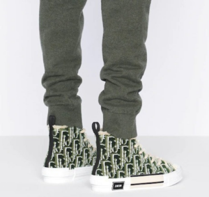 Alternative view of Giày Dior B23 High Top Sneaker 'Olive Dior Oblique Tapestry' 3SH129ZGT-H660