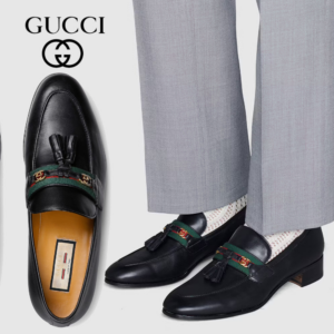 Alternative view of Giày Gucci Men's loafer with Web and Interlocking G 624720-1W610-1066