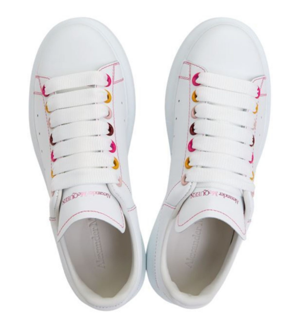 Giày Alexander McQueen Wmns Oversized Sneaker 'White Rainbow' 553770-WHZ4S-9466 - Hình ảnh 4