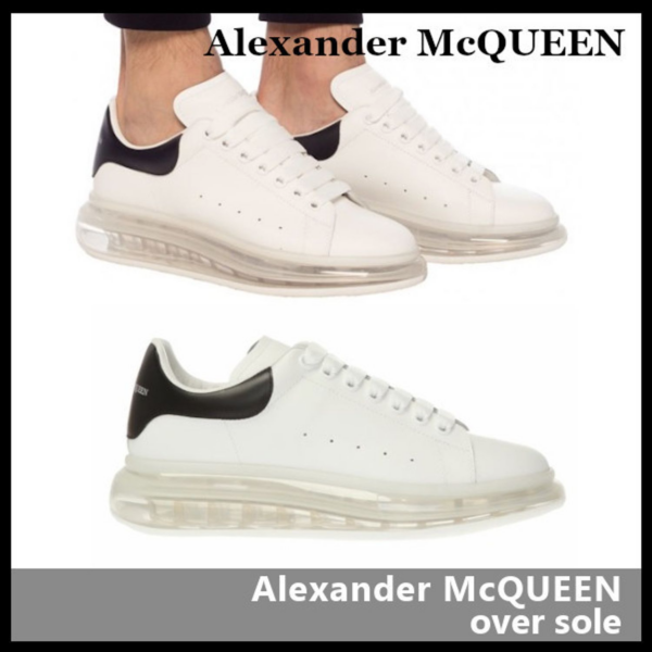 Giày Alexander McQueen Sneaker Clear Sole 'Black White' 604232-WHX98-9061 - Hình ảnh 3