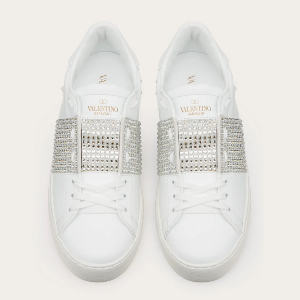 Giày Valentino Wmns Open Sneaker 'White Crystals' WW2S0781ZZCE42 - Hình ảnh 4