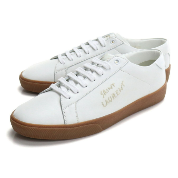 Giày Saint Laurent SL-06 Court Leather 'Optic White Gum' 61068500N009030 - Hình ảnh 2