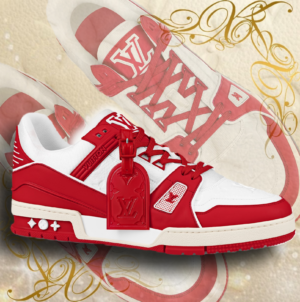 Buy Product (RED) x Louis Vuitton Trainer 'Red' - 1A8PJW