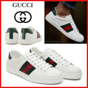 Alternative view of Giày Gucci Ace Leather 'White' 386750-A3830-9071