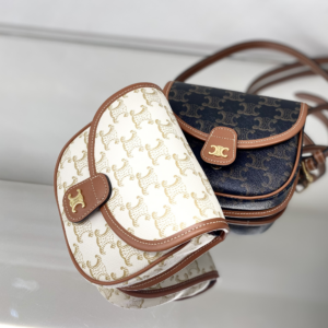 Tui Celine Triomphe Canvas Calfskin &#039;White&#039; 196702BZJ-01BC