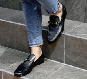 Alternative view of Giày Gucci Jordaan Leather Loafer 406994 BLM00 1000