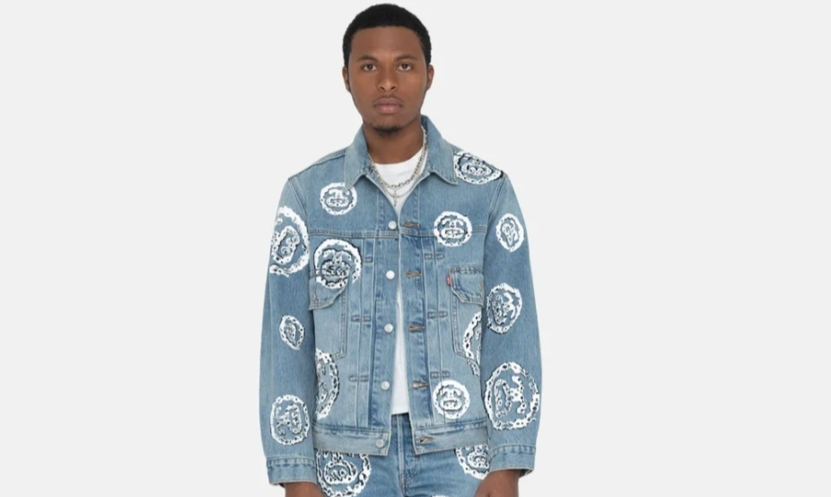 Áo Stussy x Denim Tears Type 2 Jacket 'Indigo'