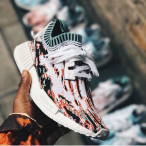 Alternative view of Giày Adidas NMD R1 Sneakersnstuff Datamosh Collegiate Orange BB6365
