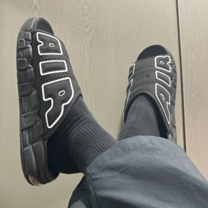 Dep Nike Air More Uptempo Slide 'Black White' DV2132-001