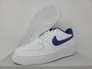 Alternative view of GIày Nike Air Force 1 GS 'White Deep Royal Blue' CT3839-101