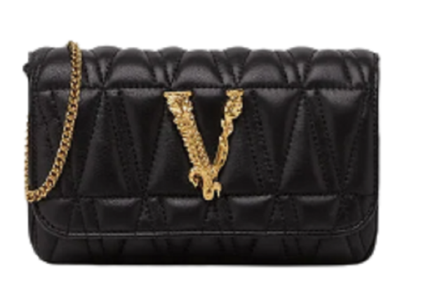 Túi Versace Virtus Quilted Nappa Leather Evening Black DBFI002-D2NTRT-DNMOV